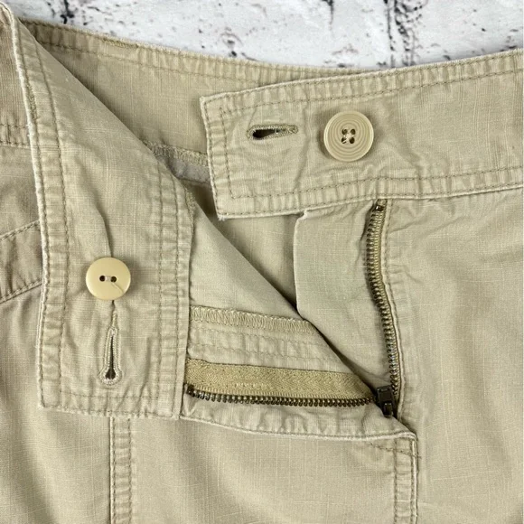 LOFT Flare Khaki Skirt 8 - Picture 2 of 8